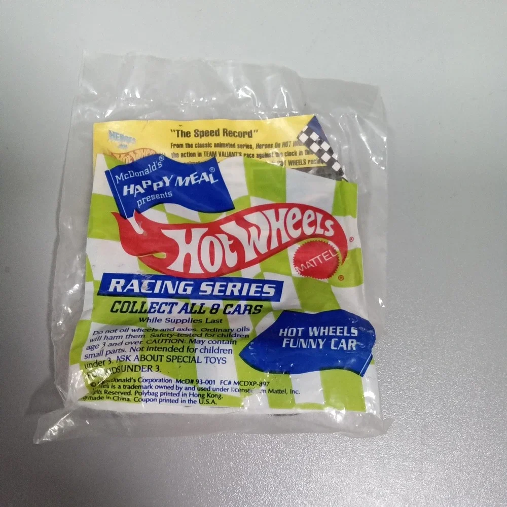 1993 McDonalds Happy Meal Hot Wheels Racing Series‎ Funny Car Sealed MCDXP-897
